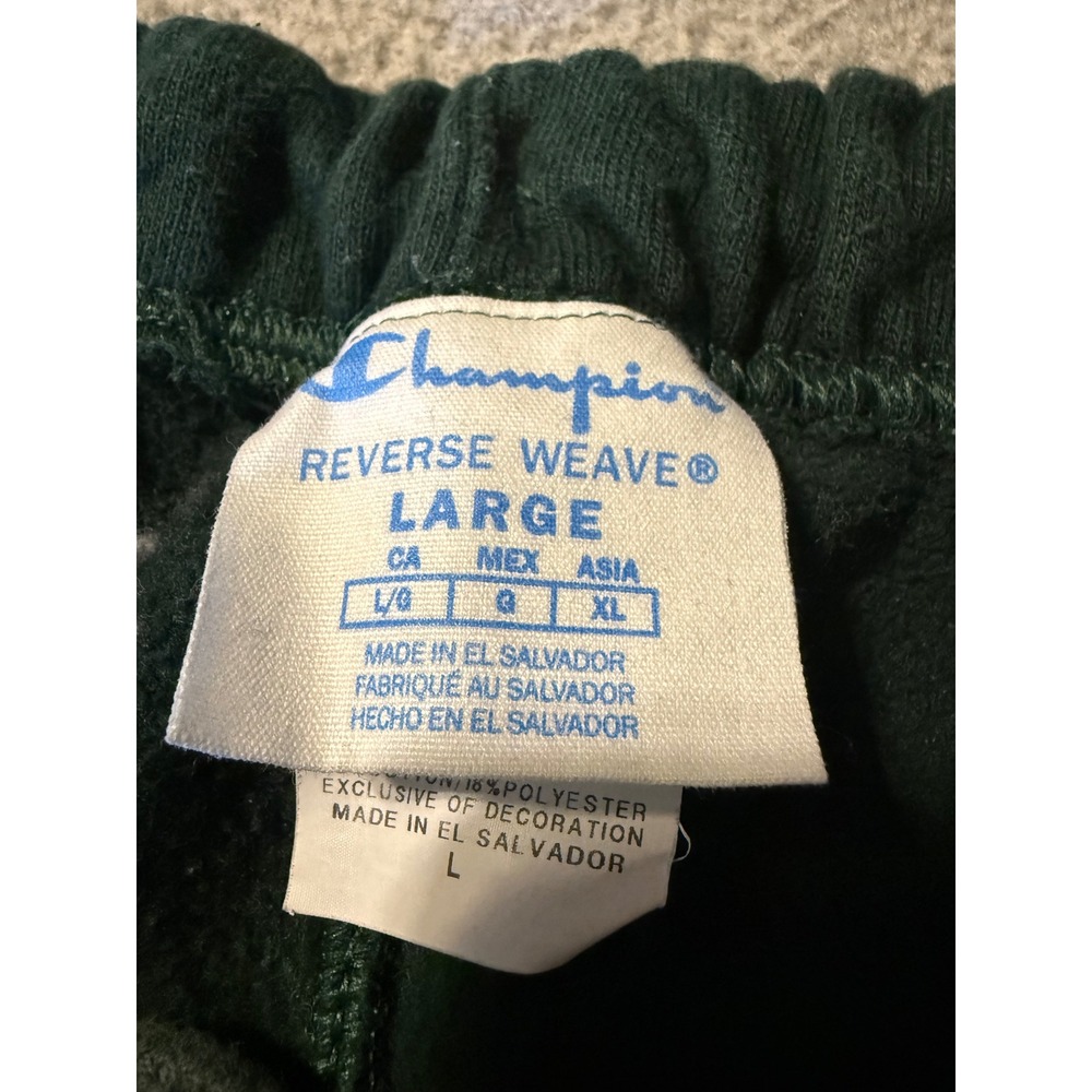 Vintage Champion Reverse Weave Athletic Club Sweatpants Green GF71 Large - Picture 5 of 10
